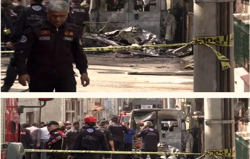 Bursa’da eğitim uçağı mahalleye düştü, pilot ve 1 öğrenci öldü!