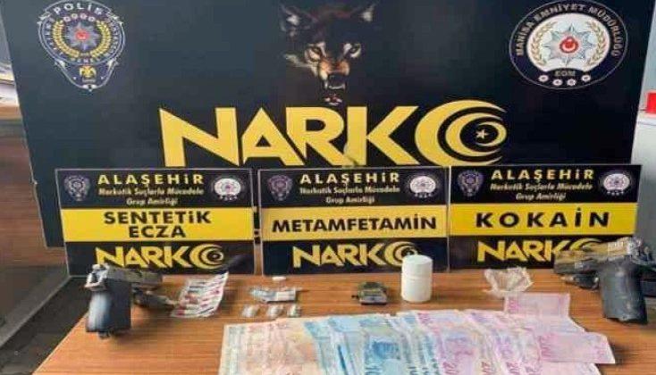 Manisa Alaşehir uyuşturucu operasyonunda 2 tutuklama