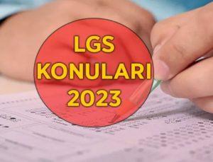 LGS konuları 2023, LGS’de hangi konular çıkacak? 1. dönem konuları